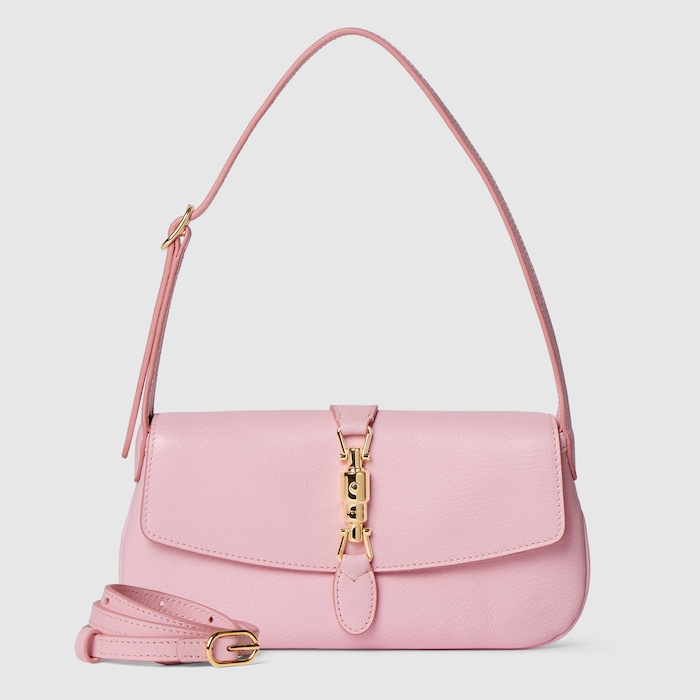 Gucci Jackie small shoulder bag in light pink leather | GUCCI® US