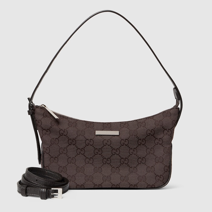 Lady Lunetta small shoulder bag in dark brown GG canvas | GUCCI® US