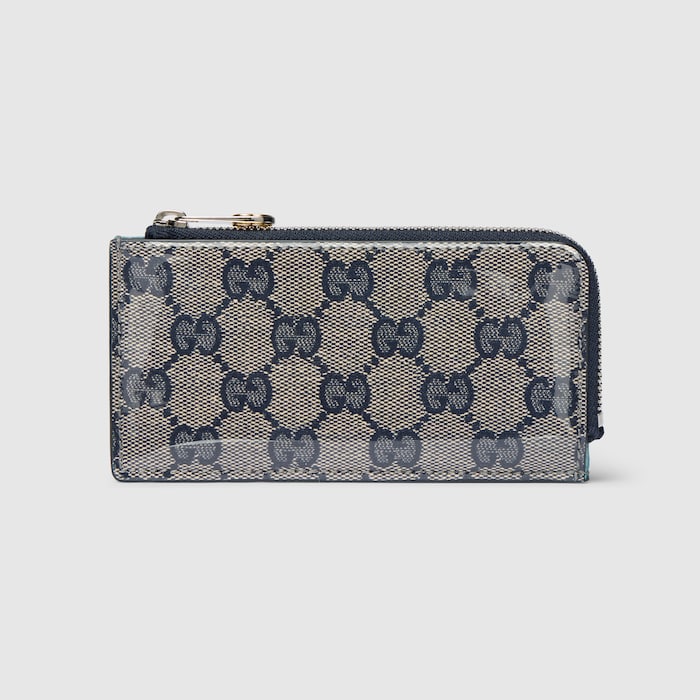Gucci x 安藤七宝店 日本限定 カードケース ・ベージュ＆ブルー GG