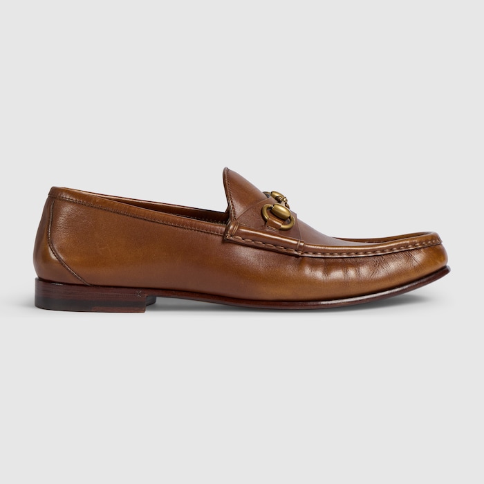 美品　GUCCI グッチ ホースビットローファー ブラウン スウェード36 B グッチ ホースビット 1953〕メンズ ローファー ・ブラウン レザー