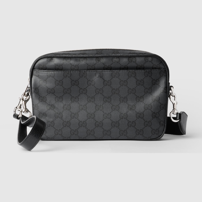 GUCCI GGキャンバス Crossbody Bag ブラック ショルダー Gucci Essence Classic small crossbody bag in black GG canvas