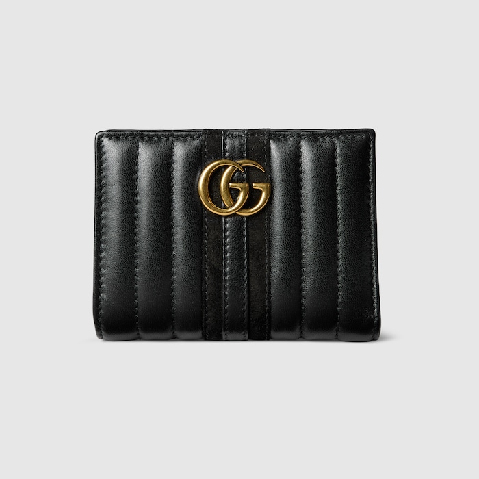 グッチ ジェットセット GGマーモント〕スモール ウォレット ・ブラック