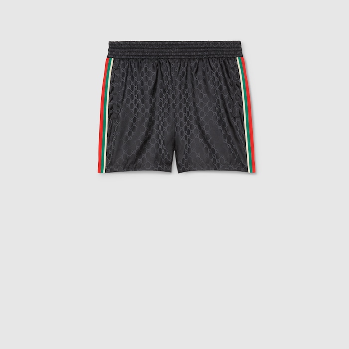 GGプリント ナイロン スイムショートパンツ ・ブラック | GUCCI公式