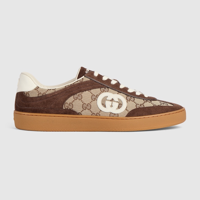 メンズ G75 スニーカー ・ダークブラウン スエード | GUCCI公式