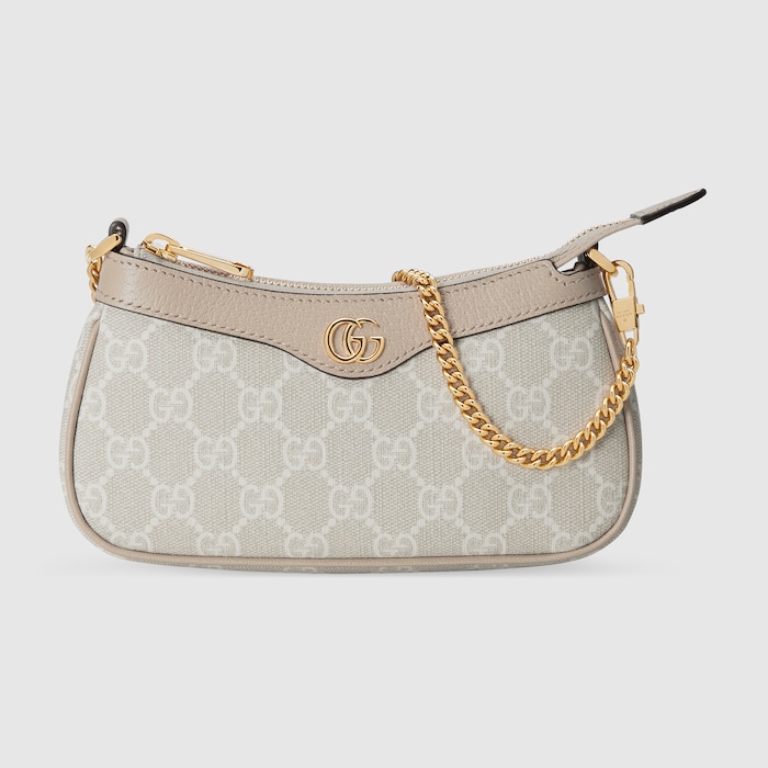Ophidia mini bag in beige and white Supreme | GUCCI® US