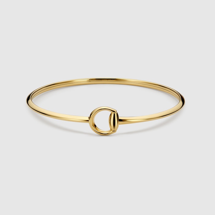 グッチ ホースビット〕18K カフブレスレット ・18K イエローゴールド