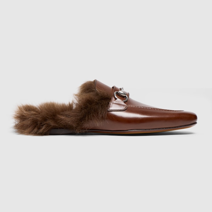 Women's Casanova mule in dark brown leather | GUCCI® US