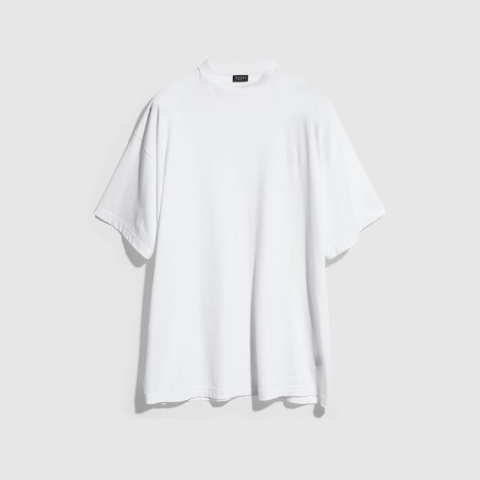 Lightweight silk jersey T-shirt with embroidery in white | GUCCI® US