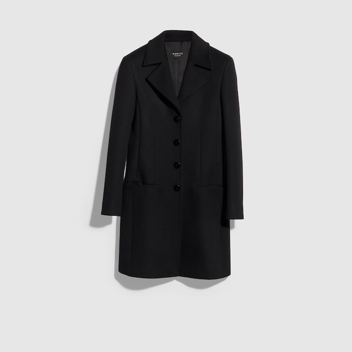 タグ付き ウール コート ・ブラック | GUCCI公式