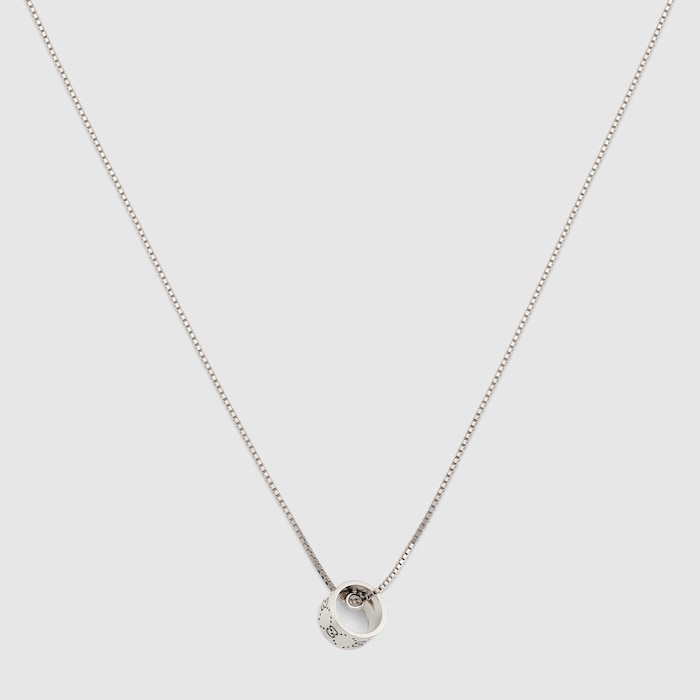 Gucci Signature pendant necklace in 925 sterling silver | GUCCI® US