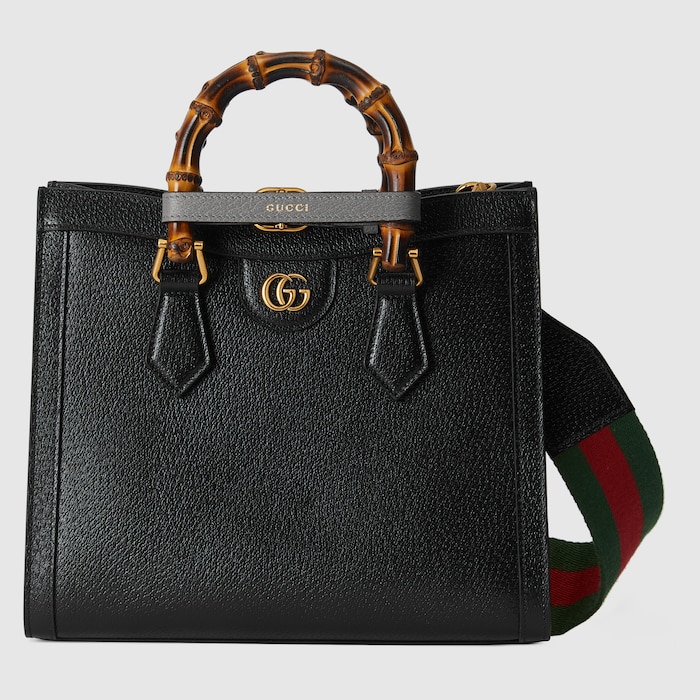 グッチ ダイアナ〕ミディアム トートバッグ ・ブラック レザー | GUCCI公式
