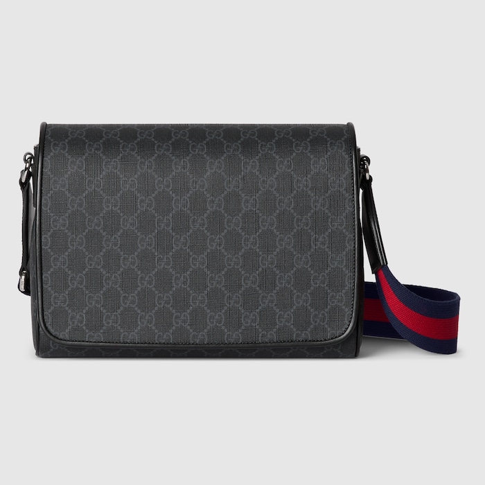 GG Black medium crossbody bag in black GG Supreme | GUCCI® NZ