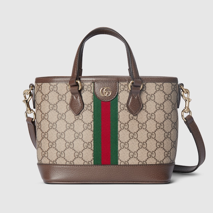 【美品】GUCCI オフィディアＧＧスモールトートバッグ 箱付き 袋付き Ophidia small tote bag in beige and brown GG fabric | GUCCI® US