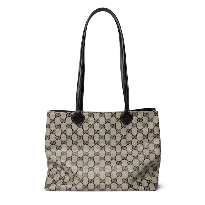Gucci NY ミディアム トートバッグ ・ベージュ＆ブラック GGキャンバス