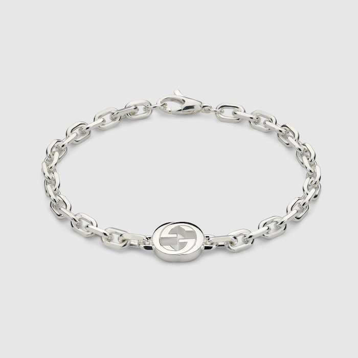 Gucci Interlocking chain bracelet in 925 sterling silver | GUCCI® US