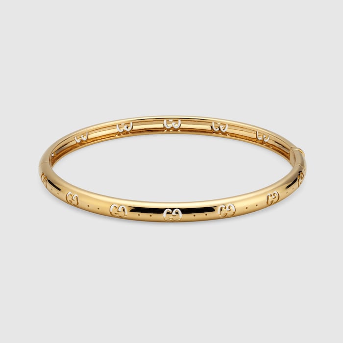 Icon 18k GG bracelet in 18k yellow gold | GUCCI® US