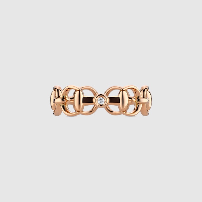 ホースビット〕ダイヤモンド 18K リング ・18K ピンクゴールド | GUCCI公式