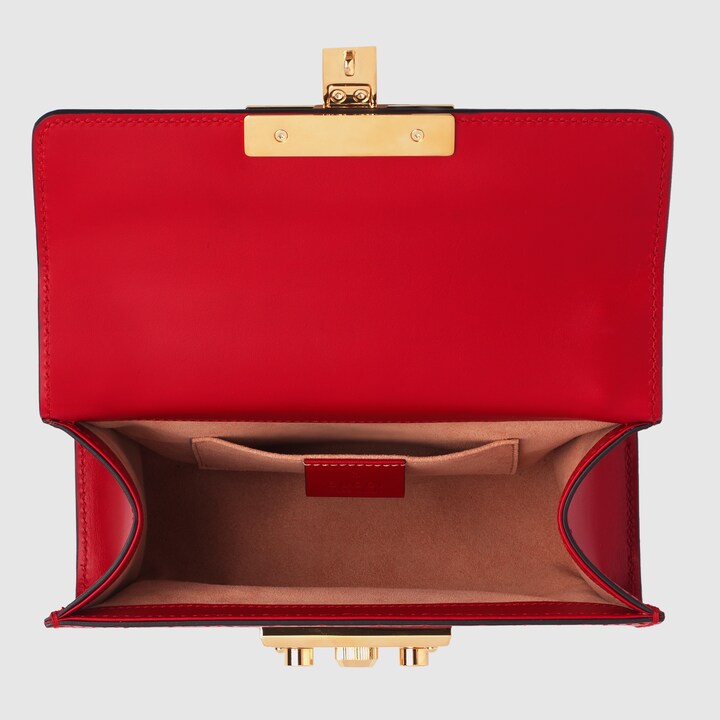 gucci padlock bag red