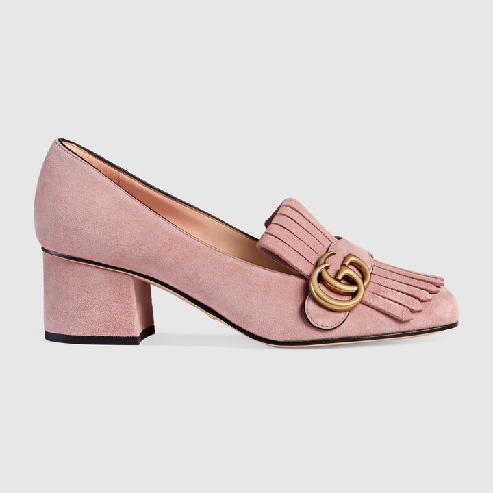 pink gucci platform heels