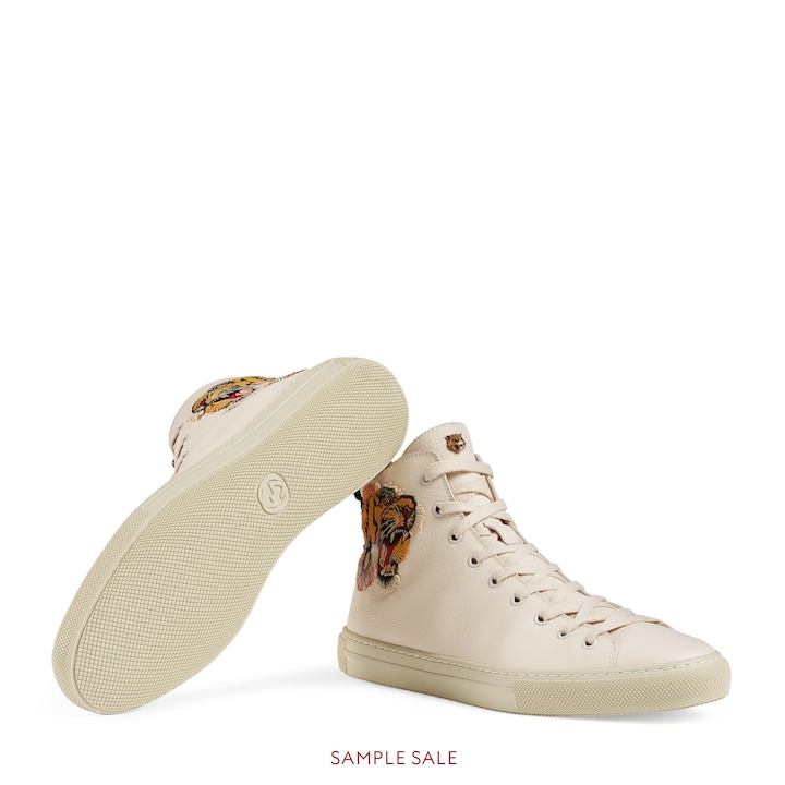 gucci high top sneakers tiger