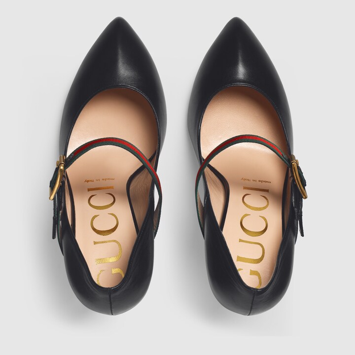 sylvie leather pump gucci