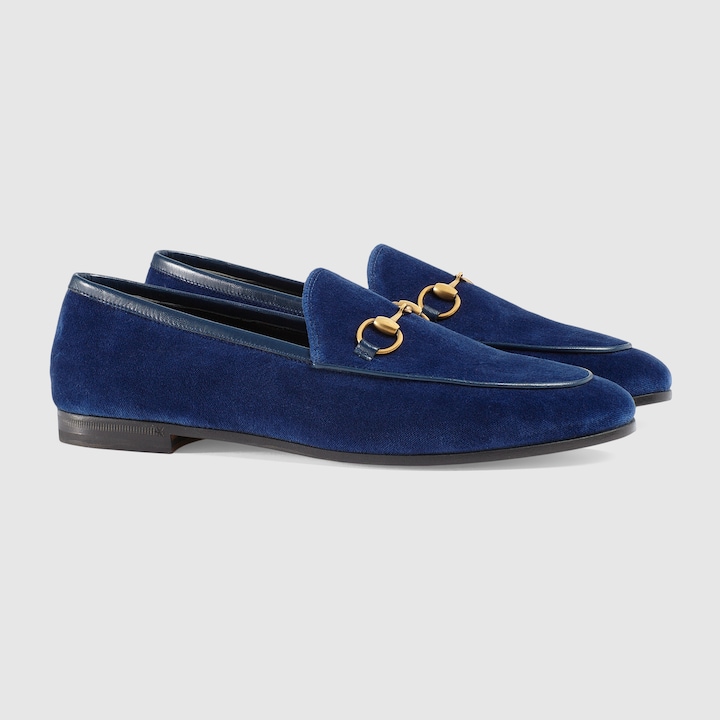 Gucci Jordaan velvet loafer Gucci Women's Moccasins & Loafers 431467K4DD04571