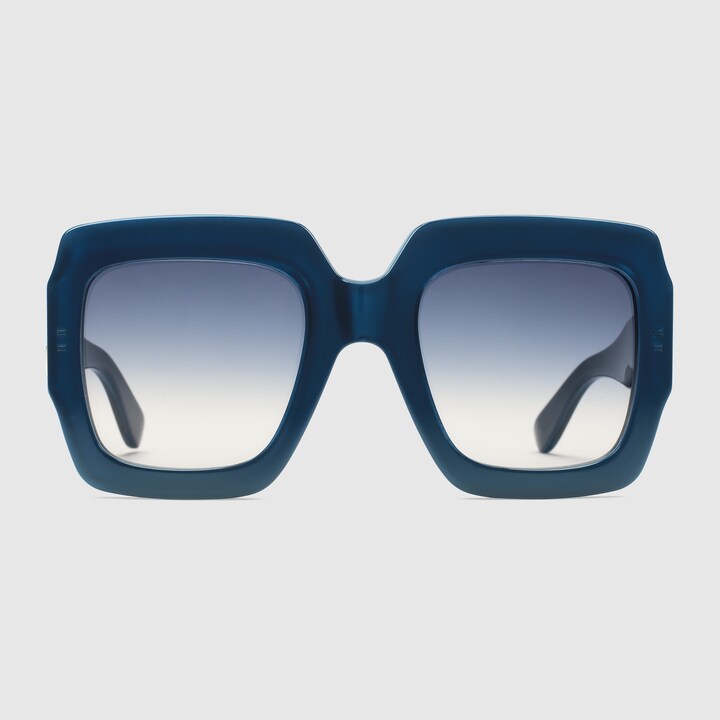 blue gucci frames