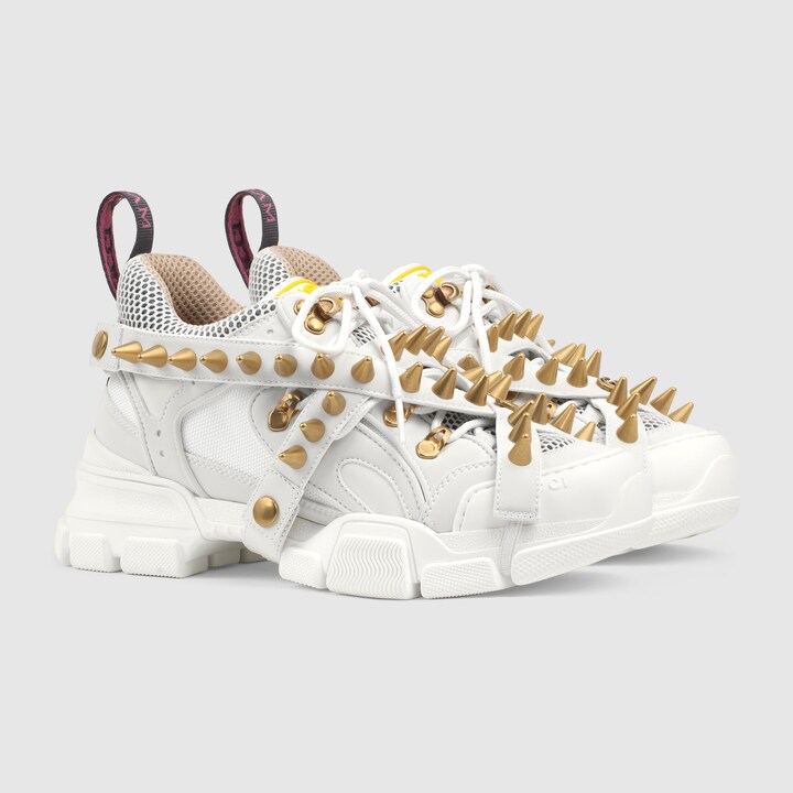 GUCCI WOMEN'S FLASHTREK SNEAKER WITH REMOVABLE SPIKES,5771519Y0709084