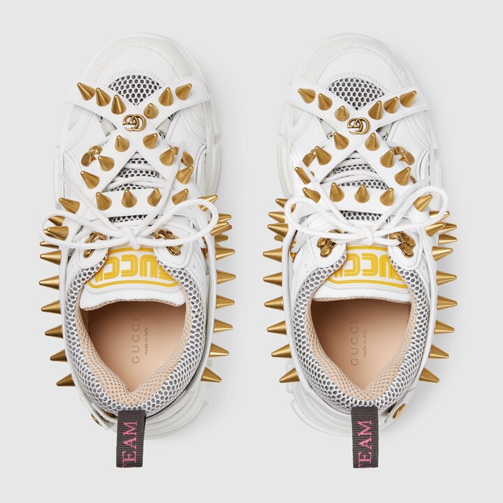 GUCCI WOMEN'S FLASHTREK SNEAKER WITH REMOVABLE SPIKES,5771519Y0709084