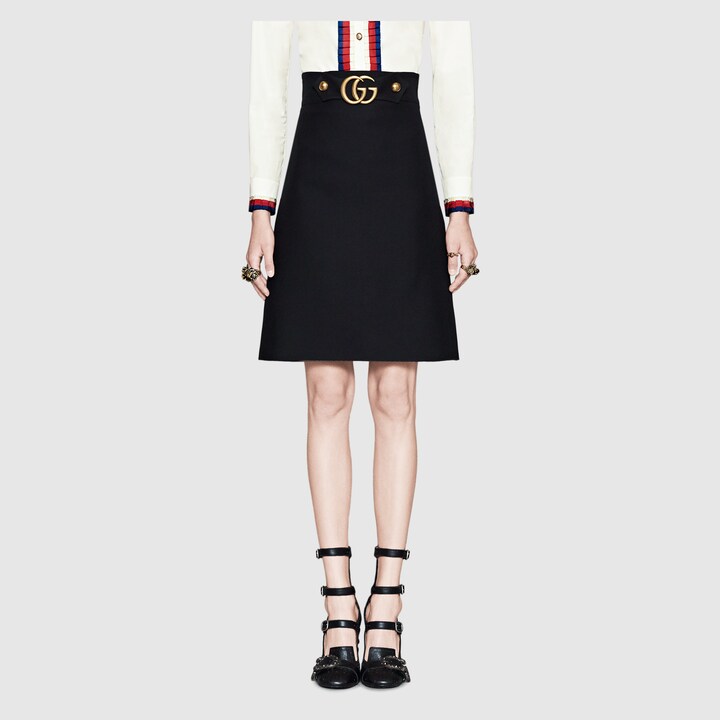 GUCCI KNEE-LENGTH SKIRT,430572ZHM881000