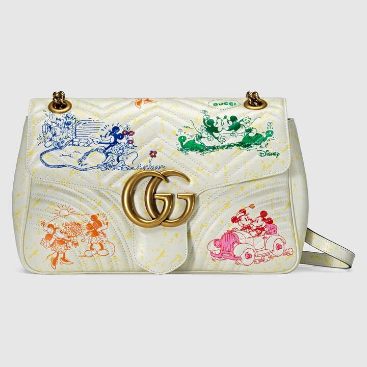 disney x gucci gg marmont small shoulder bag