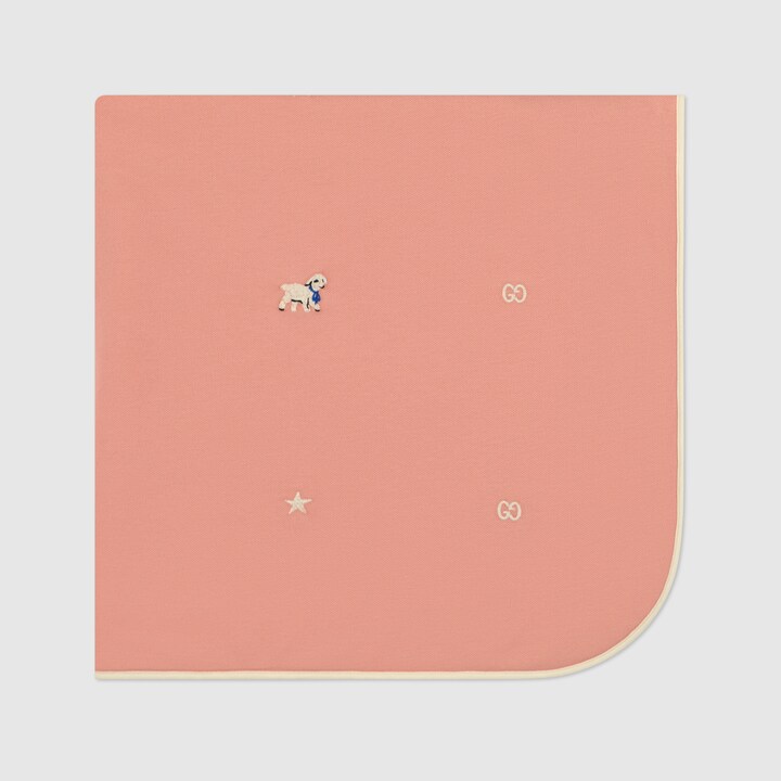 Pink Baby blanket with lamb GUCCI® AU