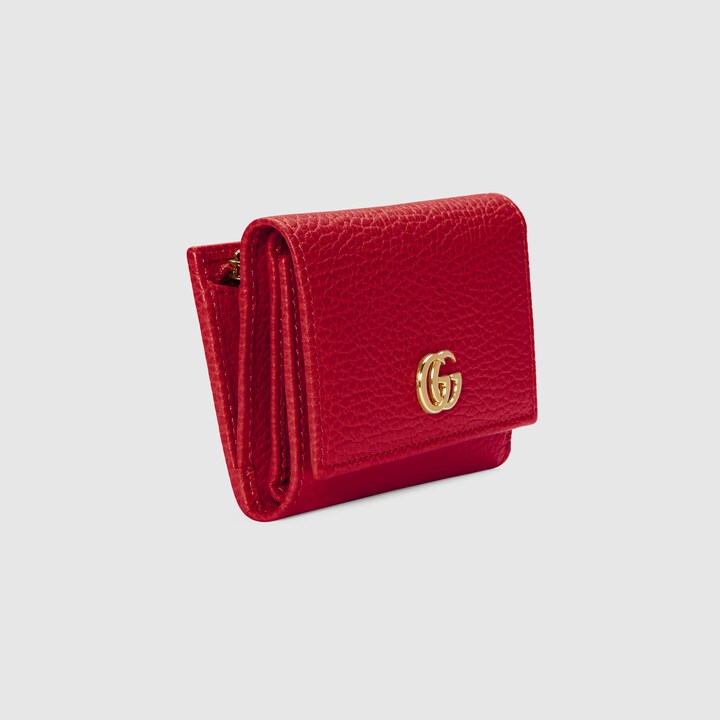 gucci gg marmont wallet red