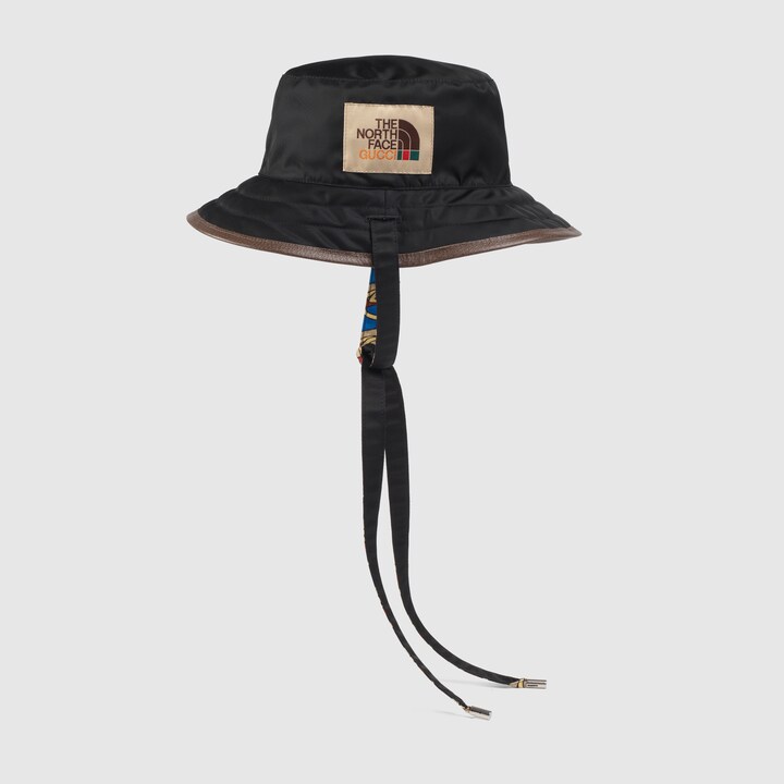 Blue Online Exclusive The North Face x Gucci self tie nylon hat GUCCI® UK