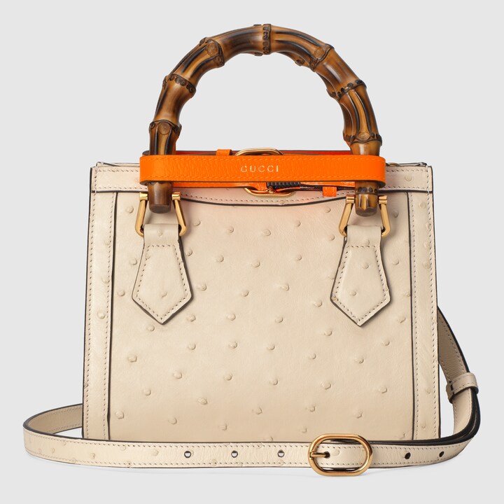 gucci diana ostrich