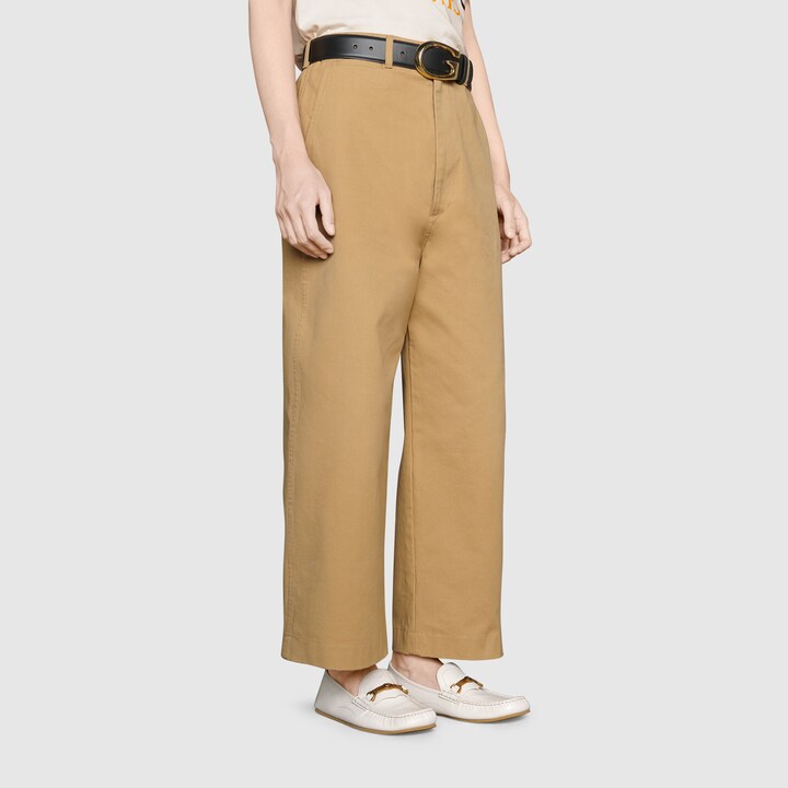 leather loafer with interlocking g horsebit