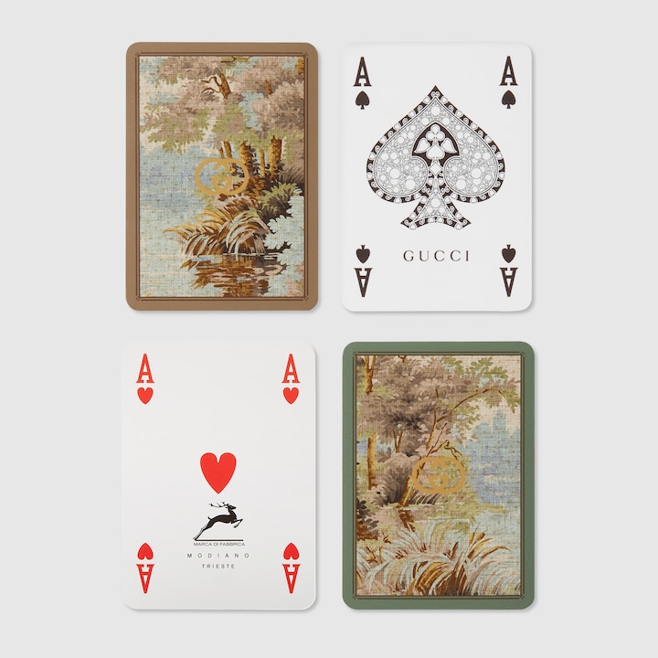 Gucci Double Card Set With Double G In Undefined