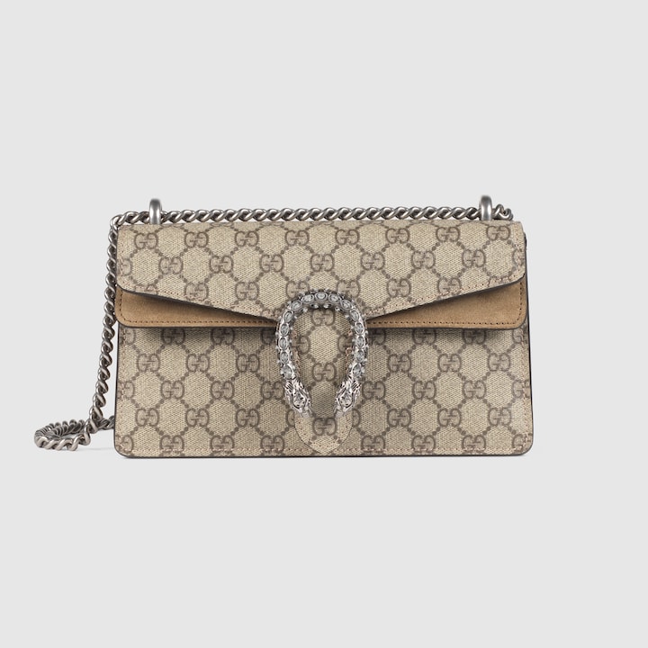 Dionysus small shoulder bag in Supreme suede | GUCCI® US