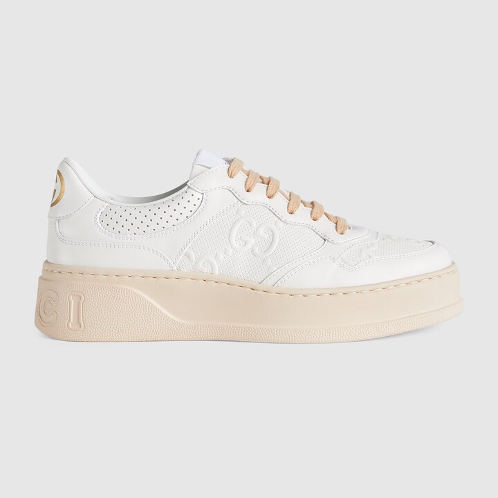 basket blanche femme gucci