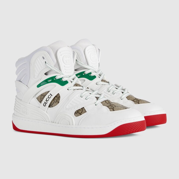 Women's Gucci Basket sneaker in white Demetra GUCCI® Canada