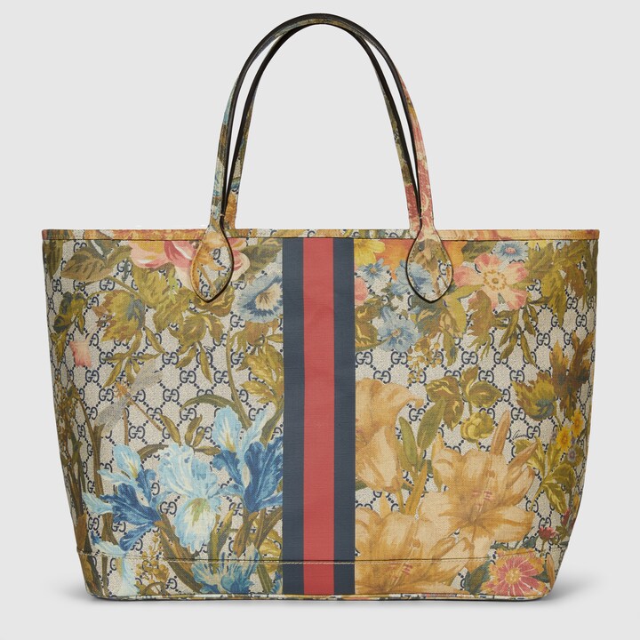 Gucci flora hotsell tote bag