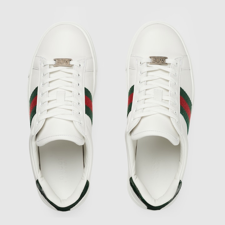 Women's Gucci Ace sneaker with  in white leather GUCCI® US
