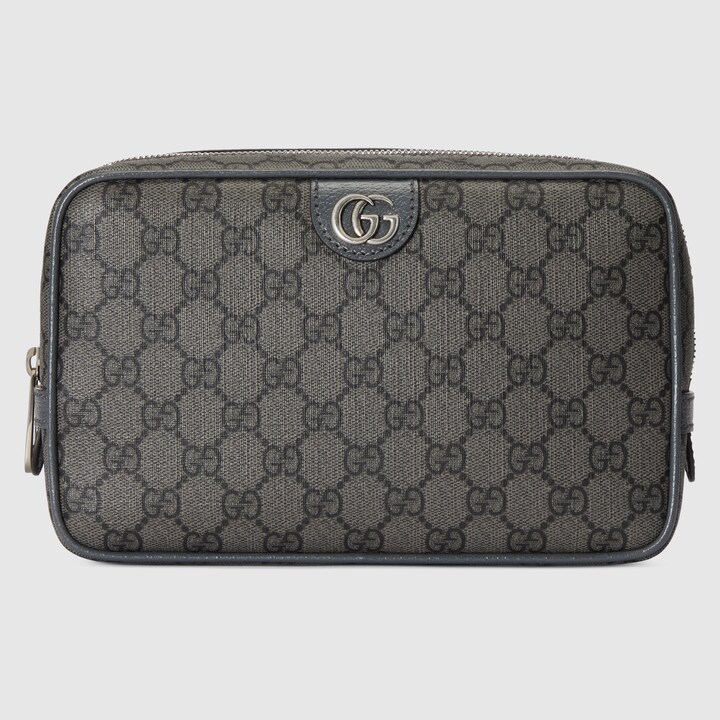 Ophidia GG toiletry case in grey and black Supreme GUCCI® US