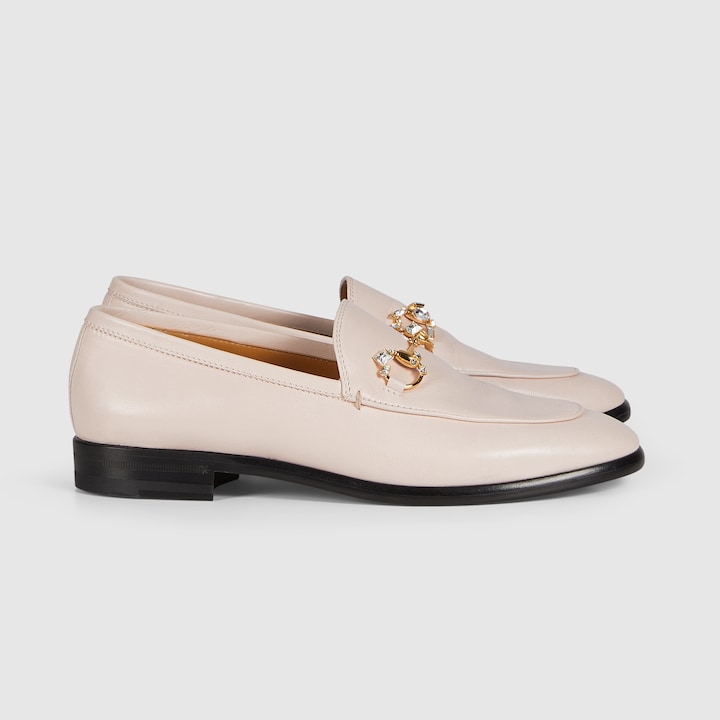 Pink loafers gucci outlet