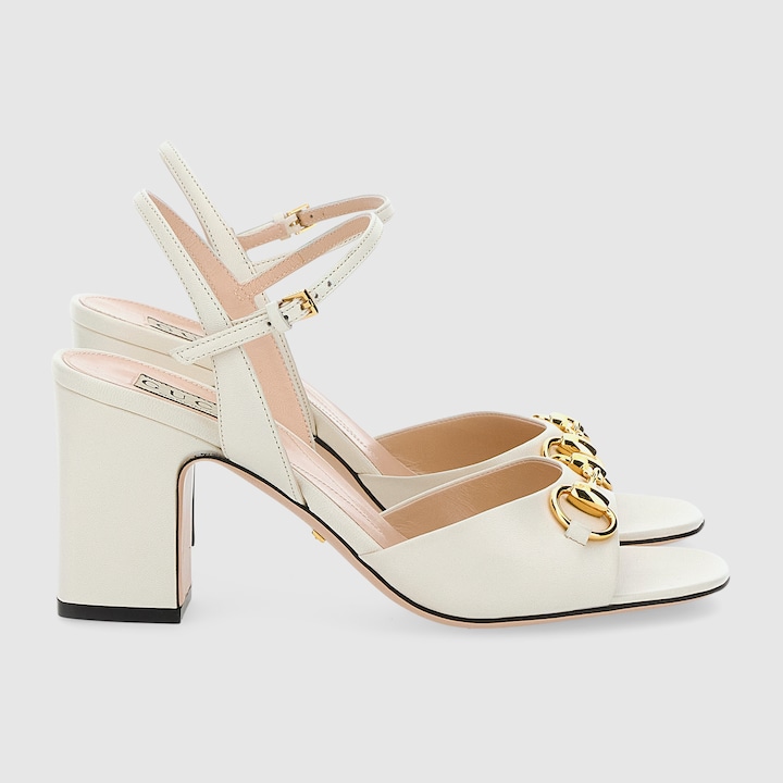 Gucci sandals mid heel deals
