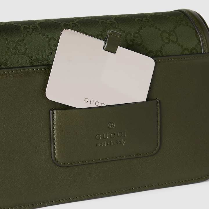 Gucci GO Small Shoulder Bag Brown mix Beige Leather Canvas 248116 main image 0