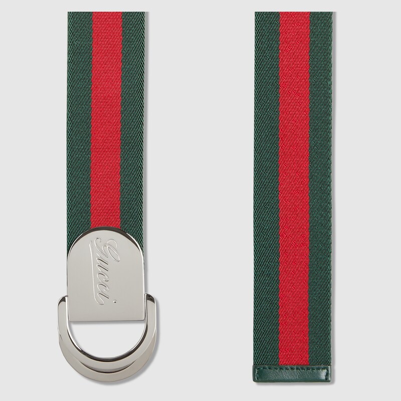 gucci web belt with g buckle