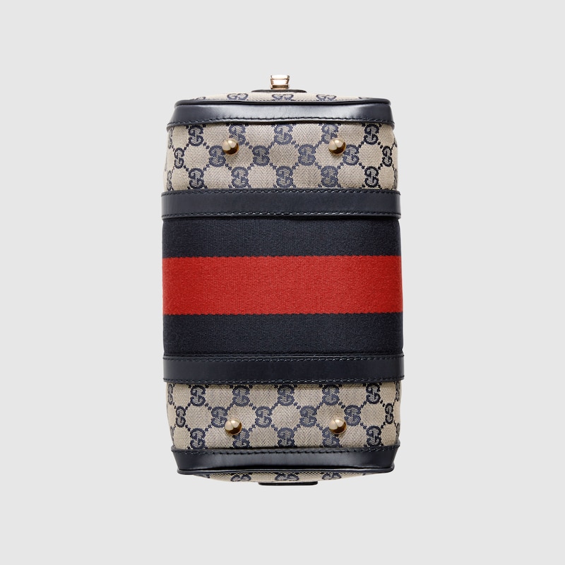 gucci web boston bag black