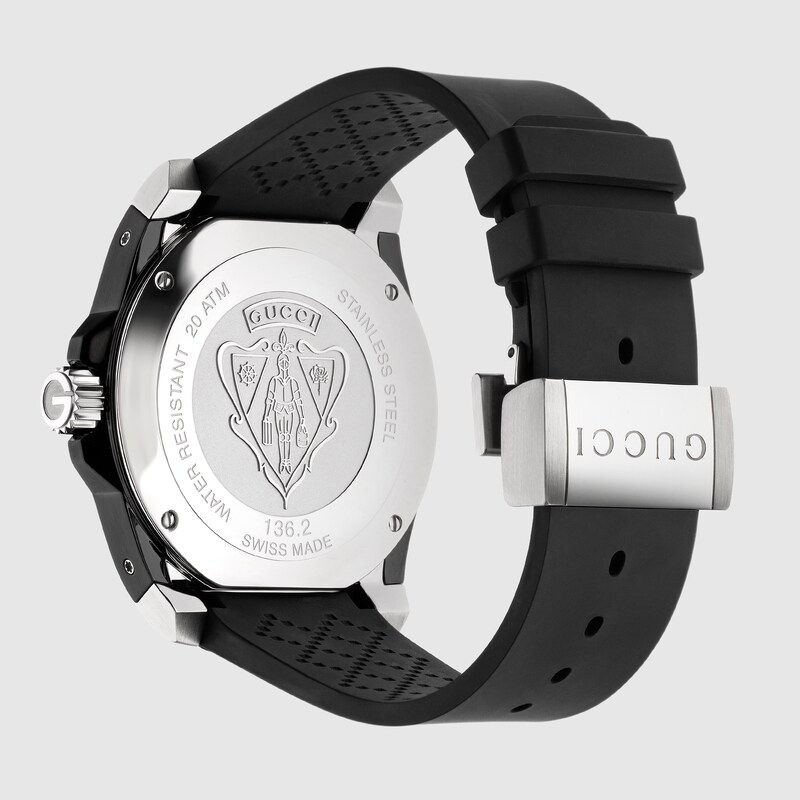 Orologio Gucci Dive, 45mm in caucciù nero | GUCCI® Italia