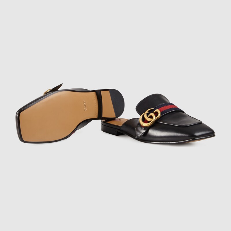 gucci leather slipper